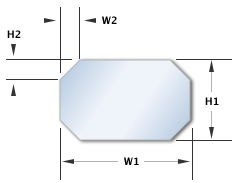 Clipped Corner(s) Dimension