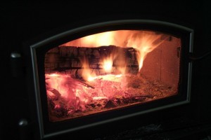 woodstove glass