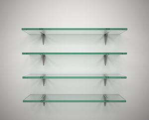 custom glass bookshelf