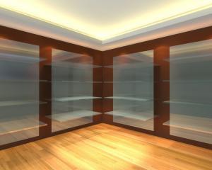 tempered glass wall shelves