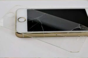 damaged tempered glass