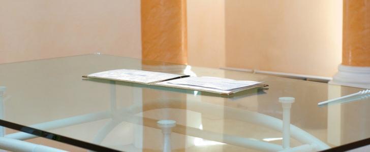 tempered glass table top