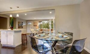 glass dining table