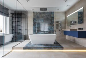 frameless beveled glass mirror