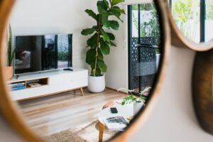 large round wall mirror