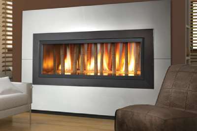 Heat & Glo indoor outdoor double sided gas fireplace in Pittsburgh PA