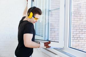 Dual Pane Window Glass installation